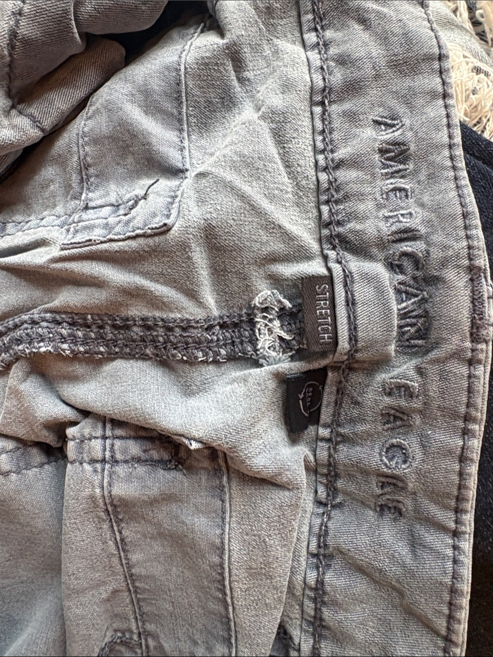 American Eagle Outfitters Wide Leg Pants in Faded Gray - Picture 3 of 5